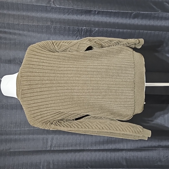 💯 cotton green cardigan sweater - Picture 3 of 4